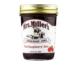 Mrs Miller's Homemade Red Raspberry Jam  9 oz. Jar (3 Jars) - $28.66