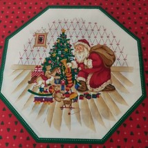 Christmas Pillow VIP Fabric Panel Twas The Night Before St Nicholas Vintage 90s - £14.18 GBP