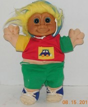 Vintage Troll Kidz Russ Berrie Trolls 12" Doll Buster Boy #2344 - $24.04