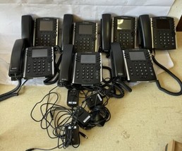Lot Of 7 Polycom Vvx 410 Voip Po E Gigabit Hd Phone Parts Untested Only - £94.42 GBP