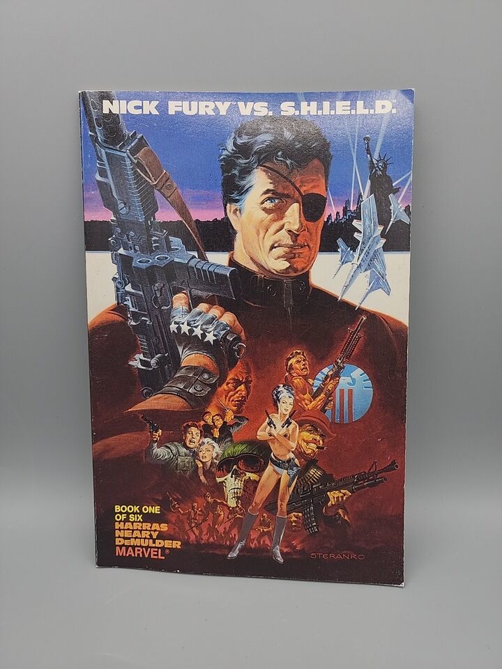 1988 Marvel Nick Fury vs. SHIELD. Book #1 Graphic Novel Harris Neary DeMulder - £2.53 GBP