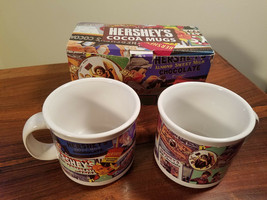 Hershey Cocoa Mugs 12 oz. 2002 Official Licensed Product (New In Box) - £8.52 GBP