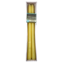 Luminessence Taper Candles 10&quot; Pack of Two White Candles  New Sealed Uns... - $10.87