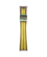 Luminessence Taper Candles 10&quot; Pack of Two White Candles  New Sealed Uns... - $6.44