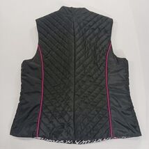 Ruby Rd Puffer Vest Women's Medium Black Full Zip Pockets Lightweight RN#107680 image 2
