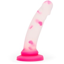 Heart Realistic Dildo - 8 Inch Suction Cup Dildo For Women - Liquid Silicone Cur - £65.28 GBP