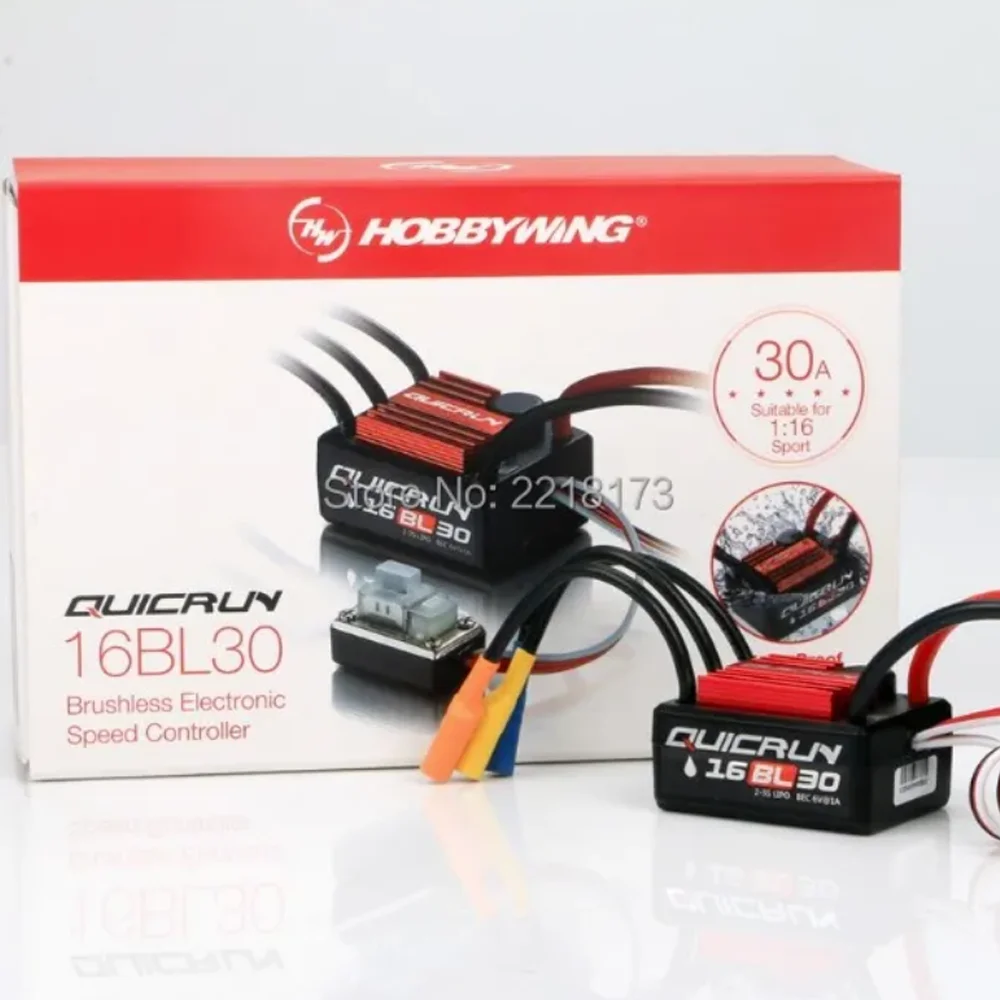 HobbyWing QuicRun WP-16BL30 30A Waterproof And Brushless ESC  For 1/16 RC Car - £33.88 GBP+