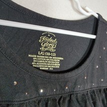 Faded Glory Casual Shirt Large 10-12 Girls, Short Sleeve. Gathered Drop ... - $4.99