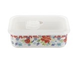 Pioneer Woman ~ Ceramic Food Storage Container ~ Spring Bouquet Pattern ... - $22.44