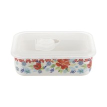 Pioneer Woman ~ Ceramic Food Storage Container ~ Spring Bouquet Pattern ~ Small - £17.93 GBP