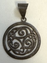 Vintage Silpada Irish Celtic Knot Pendant Sterling Silver 26g Signed - $737.97 MXN