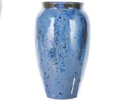c1920 Fulper Blue Crystalline Glazed Vase - £201.41 GBP
