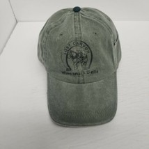 Lost Canyon Wisconsin Dells Adjustable Olive Green Strapback Hat, Zip Pocket New - £11.83 GBP