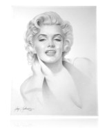 Marilyn Monroe 20x24 Lithograph By Artist Gary Saderup Signed Poster 1989 Photo - $44.95