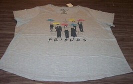 WOMEN&#39;S FRIENDS Tv Show Umbrellas Fountain T-shirt PLUS SIZE 3XL XXXL Ba... - £19.14 GBP