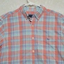 Vineyard Vines Mens Button Down Shirt Sz L Large Tartan Plaid Long Sleeve Dress - £20.63 GBP