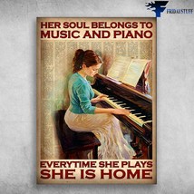Girl Plays Piano Piano And Music Her Soul Belong To Music And Piano Ever... - £12.56 GBP