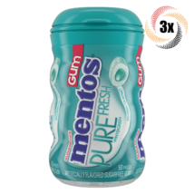 3x Bottles Mentos Pure Fresh Wintergreen Flavor Gum | 50 Pieces Each | 3.53oz - $22.73