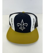 New Orleans Saints AJD Lucky Stripes NFL VTG 80’s Trucker Snapback Cap H... - £152.79 GBP