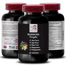 Grape Skin - RESVERATROL  - Body balance 1 Bottle 60 Capsules - £14.25 GBP