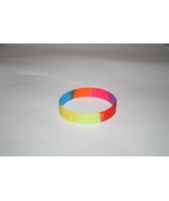 FSM Wristband - WWFSMD? - *Rainbow* Flying Spaghetti Monster - $3.95