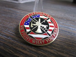 Firefighter We Fight What You Fear Saint Florian Challenge Coin #95K - £11.86 GBP