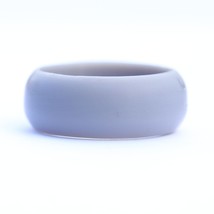 Mens Light Gray Silicone Ring Size 8 - £2.33 GBP