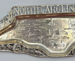 Vintage North Carolina Metal Ashtray Jewelry Tray Souvenir SKUPB184 - £28.10 GBP