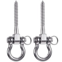 Set Of 2 Permanent Antirust 304 Stainless Steel Screw Bracket Heavy Duty 180 Swi - £25.57 GBP