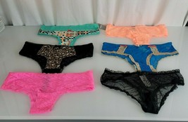 Vintage 2013 AERIE Women Ladies Lace Panties Tanga Cheeky Set Lot 6 PAIR... - $69.22