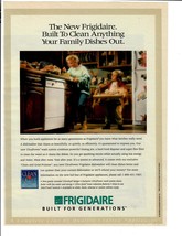 1993 Frigidaire Magazine Print Ad Dishwasher Built To Clean Anything - $14.45