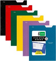 Mead MEA38056 Five Star 4-Pocket Folders 6 Count - (Open Box) - $7.64
