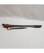 Hand Painted Mallard Duck Plastic Letter Opener and Wooden Wood Duck Sho... - €32,30 EUR