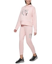 MSRP $70 Dkny Sport Graphic Hoodie Pink Size Small (STAINED) - £22.54 GBP