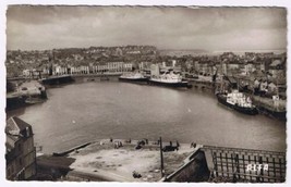 Postcard RPPC Dieppe Seine-Maritime Le Port Vu De La Falaise France - £3.10 GBP