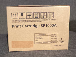 Genuine Savin Ricoh 413460 SP 1000A Black Print Cartridge New - $42.61