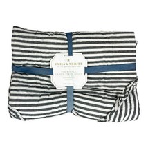 Pottery Barn Kids Emily Meritt Ruffle Candy Stripe Toddler 36x50&quot; Crib Q... - $84.15