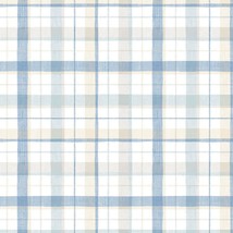 Norwall Ck36629 Linen Plaid Bolt Wallpaper - £27.71 GBP