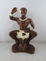 Vintage Hula Figurine - Body Beach Drummer by Treasure Craft - Ceramic F... - $79.00