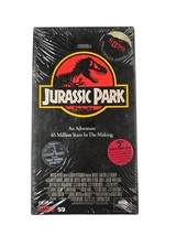 Jurassic Park Movie VHS Tape Sealed 1993 1994 Hype Stickers MCA Hollywood Video - £77.87 GBP
