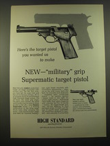 1965 Hi-Standard Supermatic Trophy Pistol Advertisement - £14.52 GBP