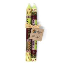 Nobunto Hand Painted Candles in Kileo Design (Three tapers) - £19.76 GBP