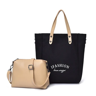 New Fashion Composite bag Women Crossbody Bags Female Large Canvas Shoul... - $43.84