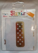 Sizzix Simple Impressions Embossing Folder - DOTS BORDER. 38-9512 - $7.99