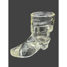 Vintage Westmoreland Cowboy Boot Clear Glass Toothpick holder 3.25&quot;x4&quot; - $14.81