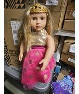 Our Generation Doll 18&quot; Blonde Hair Brown Eyes With  5 Outfits  - $69.72 CAD