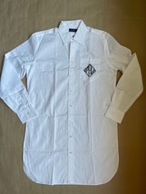 Polo RALPH LAUREN Long SHIRT / DRESS Size: 6 (SMALL) NEW White Logo - £117.83 GBP