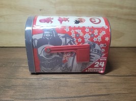 Star Wars R2D2 &amp; C3PO Valentine&#39;s Day Tin Mailbox with Flag 24 Stickers NIP - $6.56