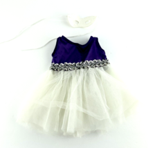 Doll Dress Tulle Skirt Purple Top Bling Waist + Masquerade Mask - £10.06 GBP