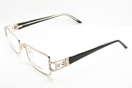 AZZARO Silver Swarovski Crystal Black Eyeglasses 3752 C2 French Design 53mm - £59.01 GBP